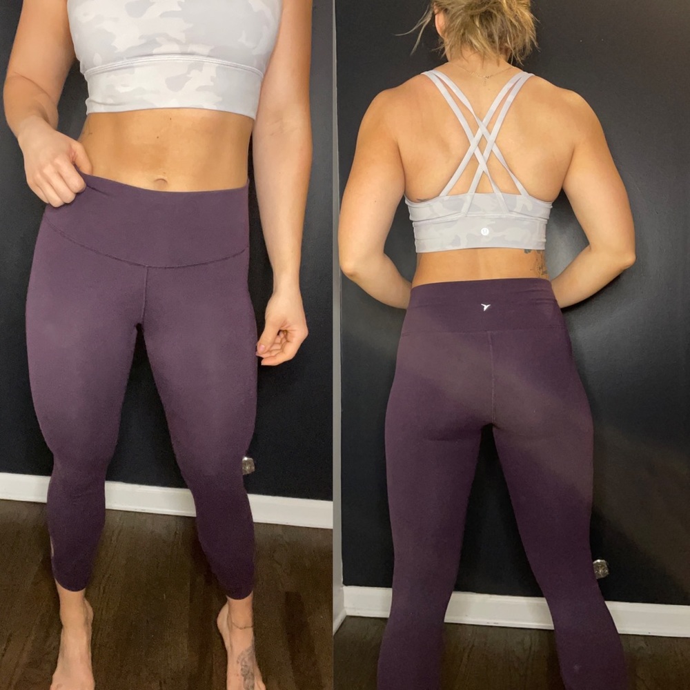 Extra High Waisted Cropped Yoga Workout Leggings